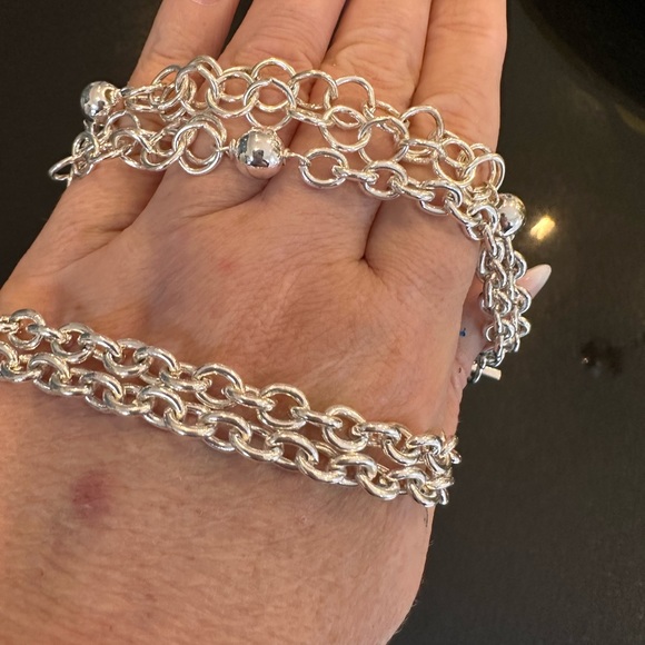 STUNNING Scandinavia necklace new w tags pendant long 90 nwt silver - Picture 4 of 8